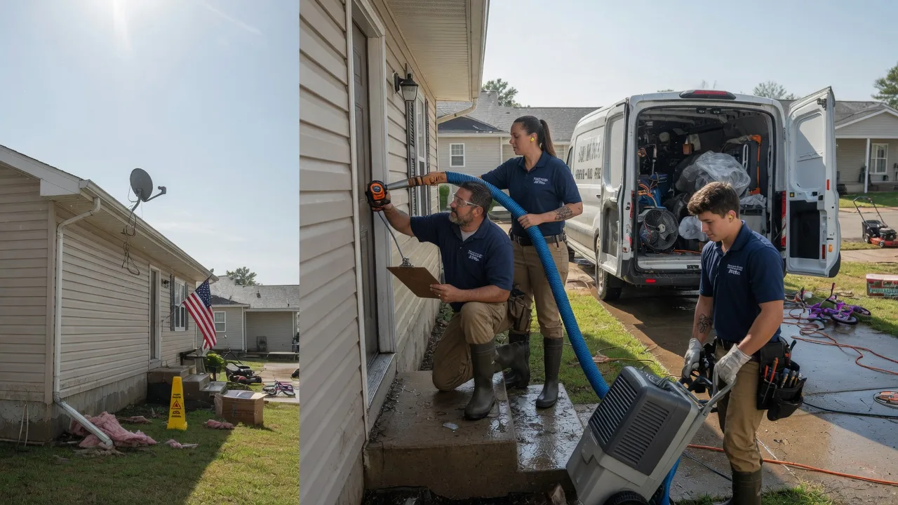 Ceiling Water Damage Restoration in Sibley, LA near me